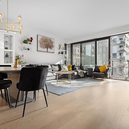Spacious Modern 2Br Apartment At Central Oslo Barcode Kültér fotó
