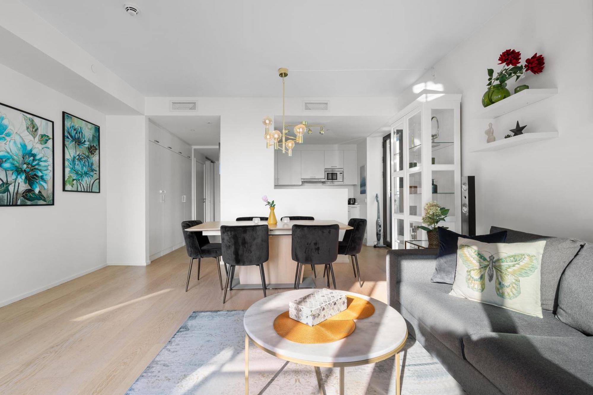 Spacious Modern 2Br Apartment At Central Oslo Barcode Kültér fotó